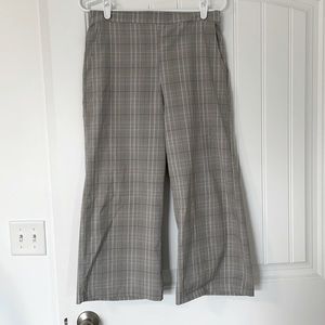Glen Plaid, Cropped Flare Pants